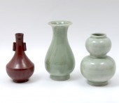 3 PC. CHINESE VASE COLLECTION: