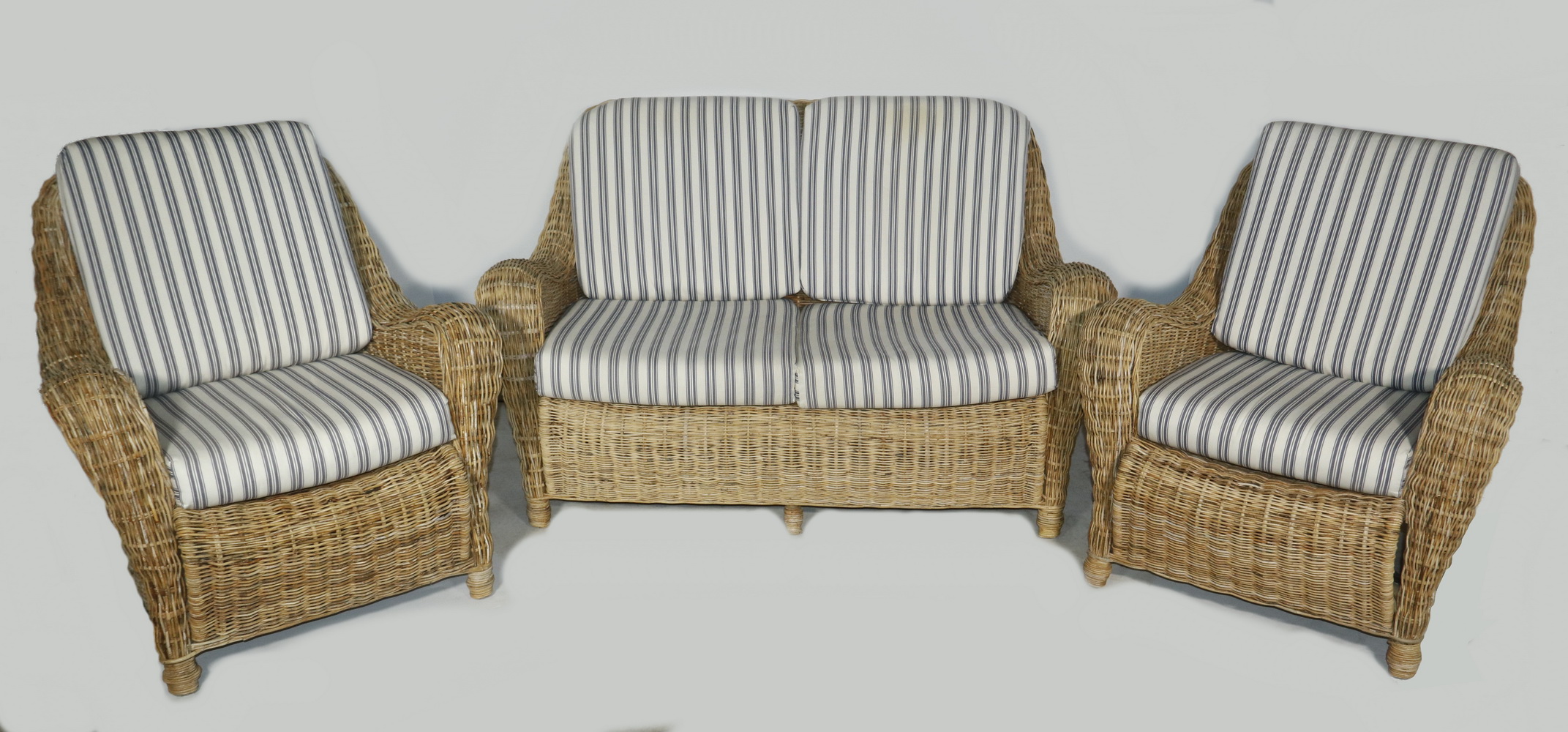 (3) PC CUSTOM WOVEN PARLOR SET