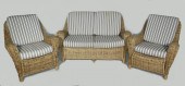 (3) PC CUSTOM WOVEN PARLOR SET