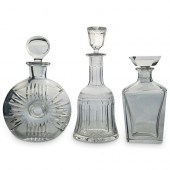 (3 PC) DESIGNER CRYSTAL DECANT