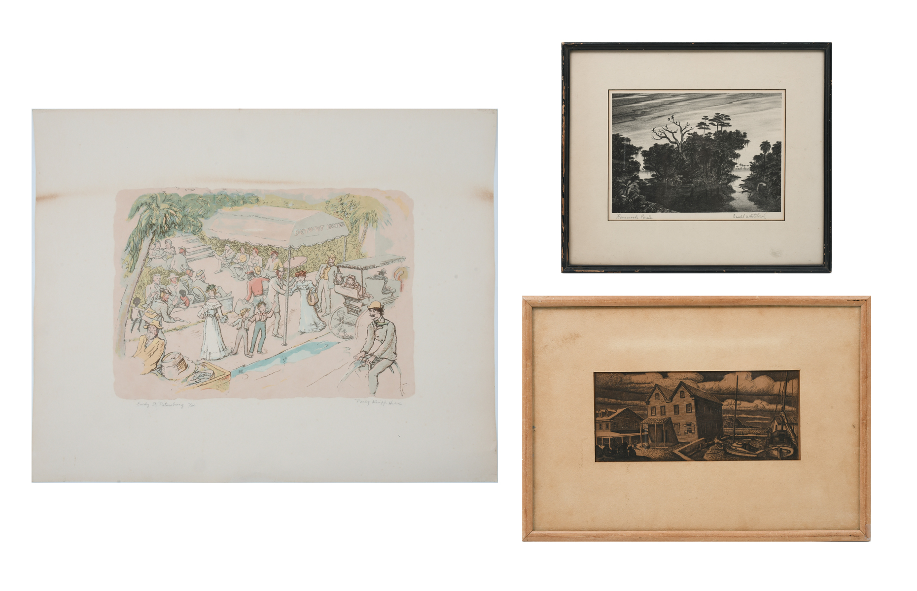 3 PC. FLORIDA PRINT LOT: 1) Buell