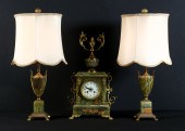 3 PC. FRENCH A.D. MOUGIN ONYX