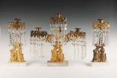 (3 PC) GIRANDOLE SET - 1830s O