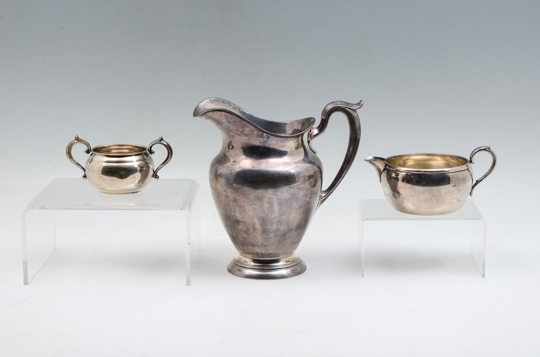 3 PC. GORHAM STERLING PITCHER,