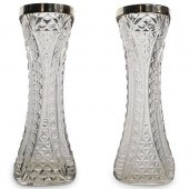 (3 PC) GROUP OF CRYSTAL CUT AN