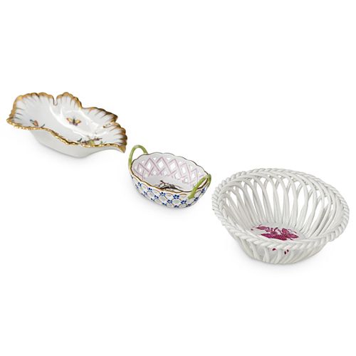 (3 PC) HEREND PORCELAIN