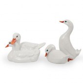 (3 PC) HEREND PORCELAIN "DOUBL
