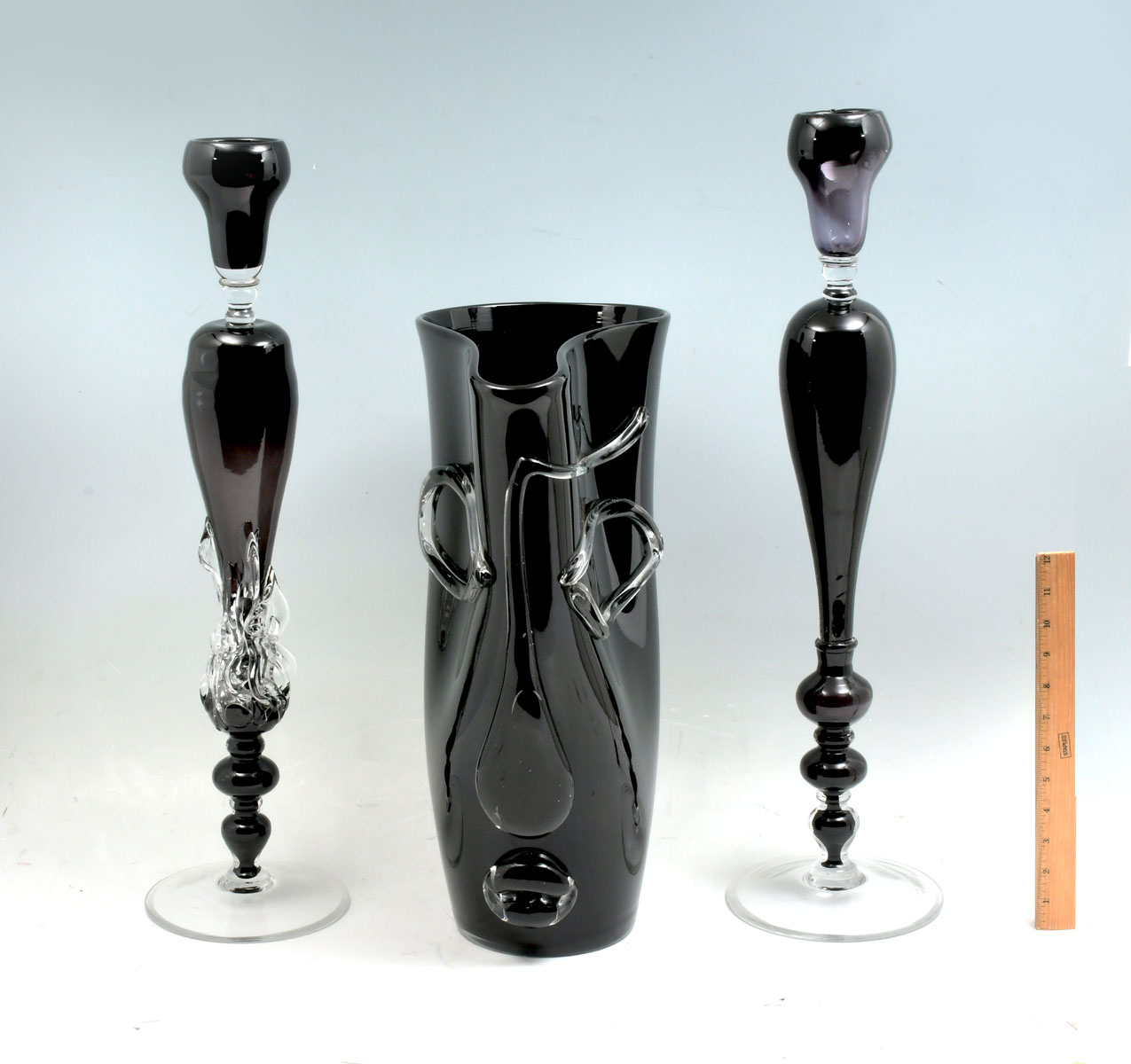 3 PC. ION TAMAIAN ART GLASS