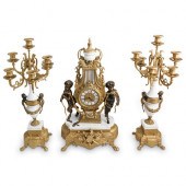 (3 PC) ITALIAN LANCINI GILT BR