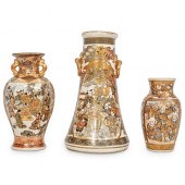 (3 PC) JAPANESE SATSUMA PORCEL