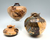 3 PC. JORN W. PIEL TURNED WOOD