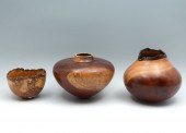 3 PC. JORN W. PIEL TURNED WOOD