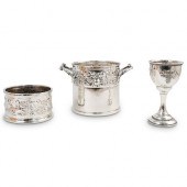 (3 PC) JUDAICA STERLING SILVER