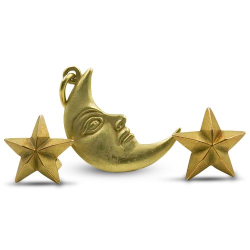 (3 PC) KIESELSTEIN CORD 18K GOLD,