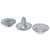 (3 PC) LALIQUE CRYSTAL DISHESD
