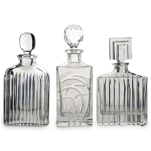 (3 PC) LIQUOR GLASS DECANTER
