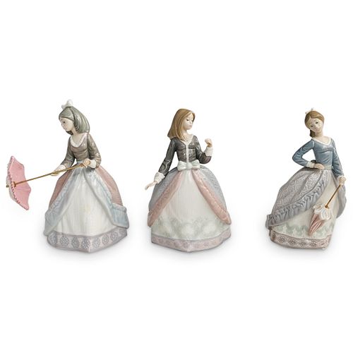 (3 PC) LLADRO "LADIES WITH PARASOL"
