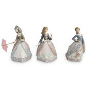 (3 PC) LLADRO "LADIES WITH PAR