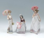 3 PC. LLADRO PARASOL GIRLS COL