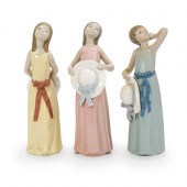 (3 PC) LLADRO PORCELAIN FIGURI