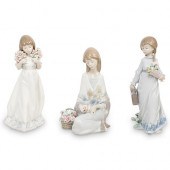 (3 PC) LLADRO PORCELAIN GROUPI