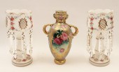 3 PC. LOT;  NIPPON VASE AND PR