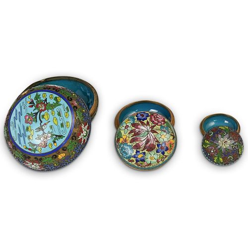 (3 PC) LOT OF CHINESE CLOISONNE
