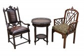 3 PC. LOT OF DECORATIVE FURNIS