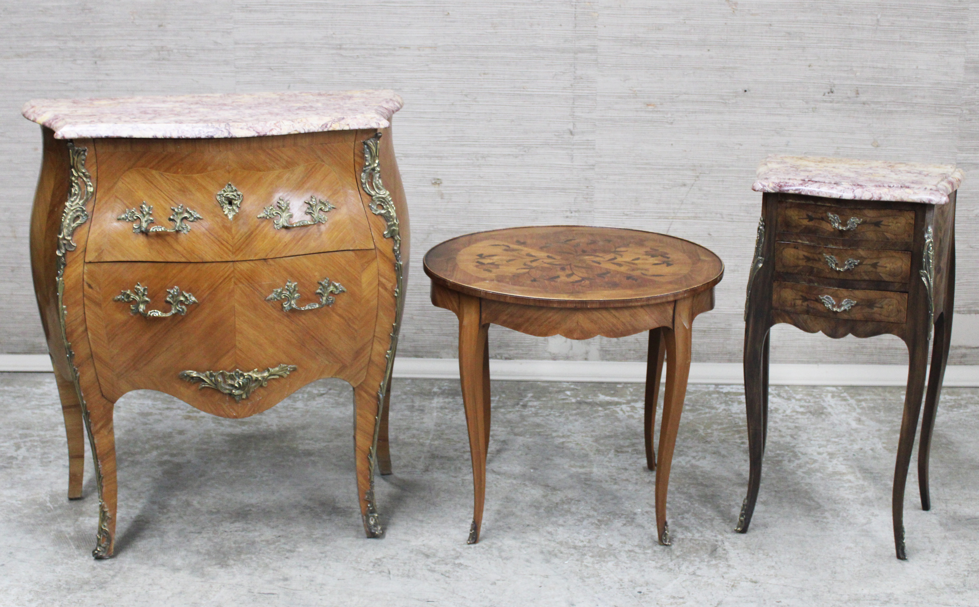 3 PC. LOT OF FRENCH LOUIS XV