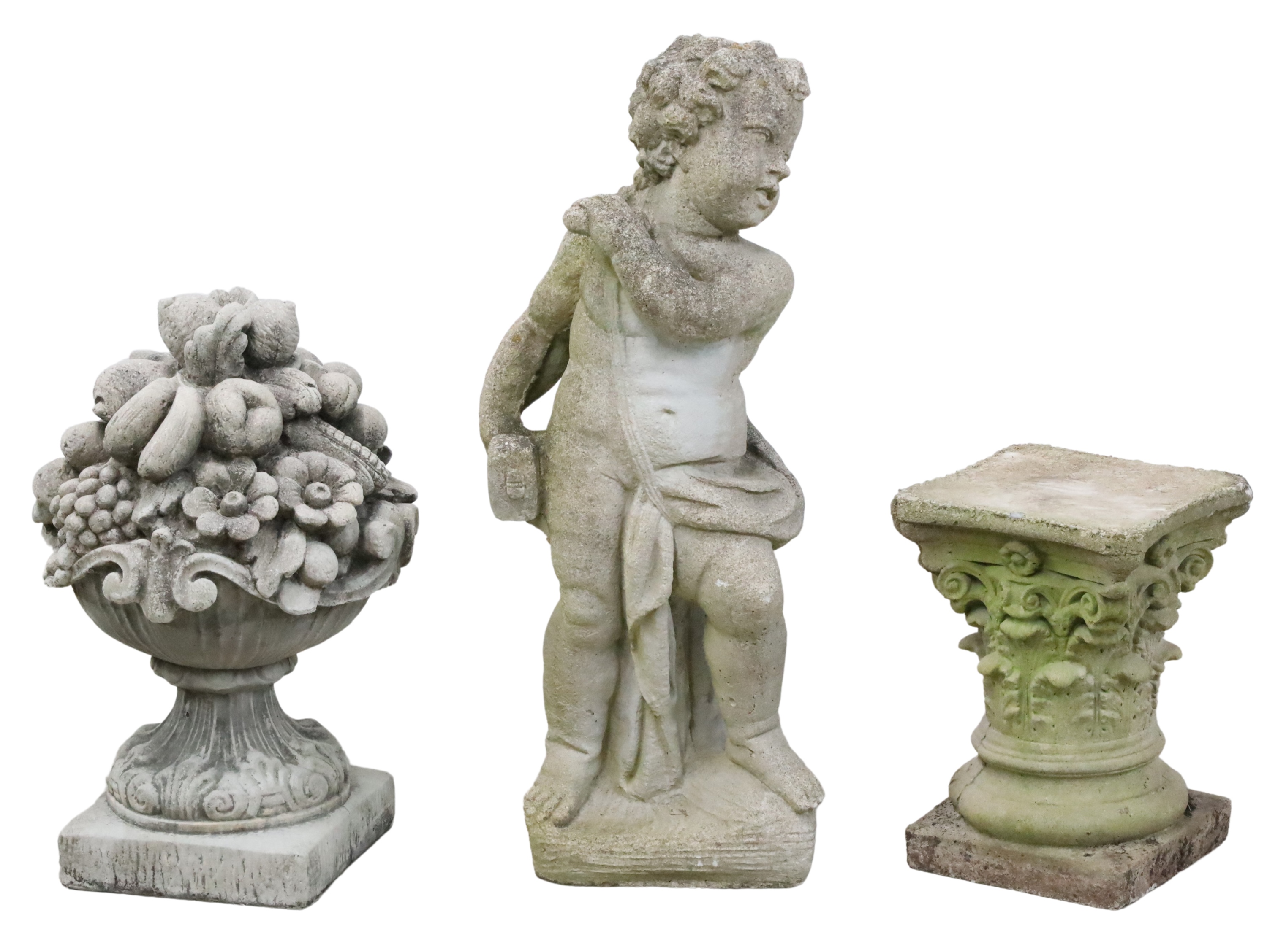 3 PC. LOT OF GARDEN STONEWARE 3