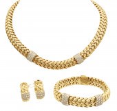 3 PC. LOT OF JEAN VITAU 18K &