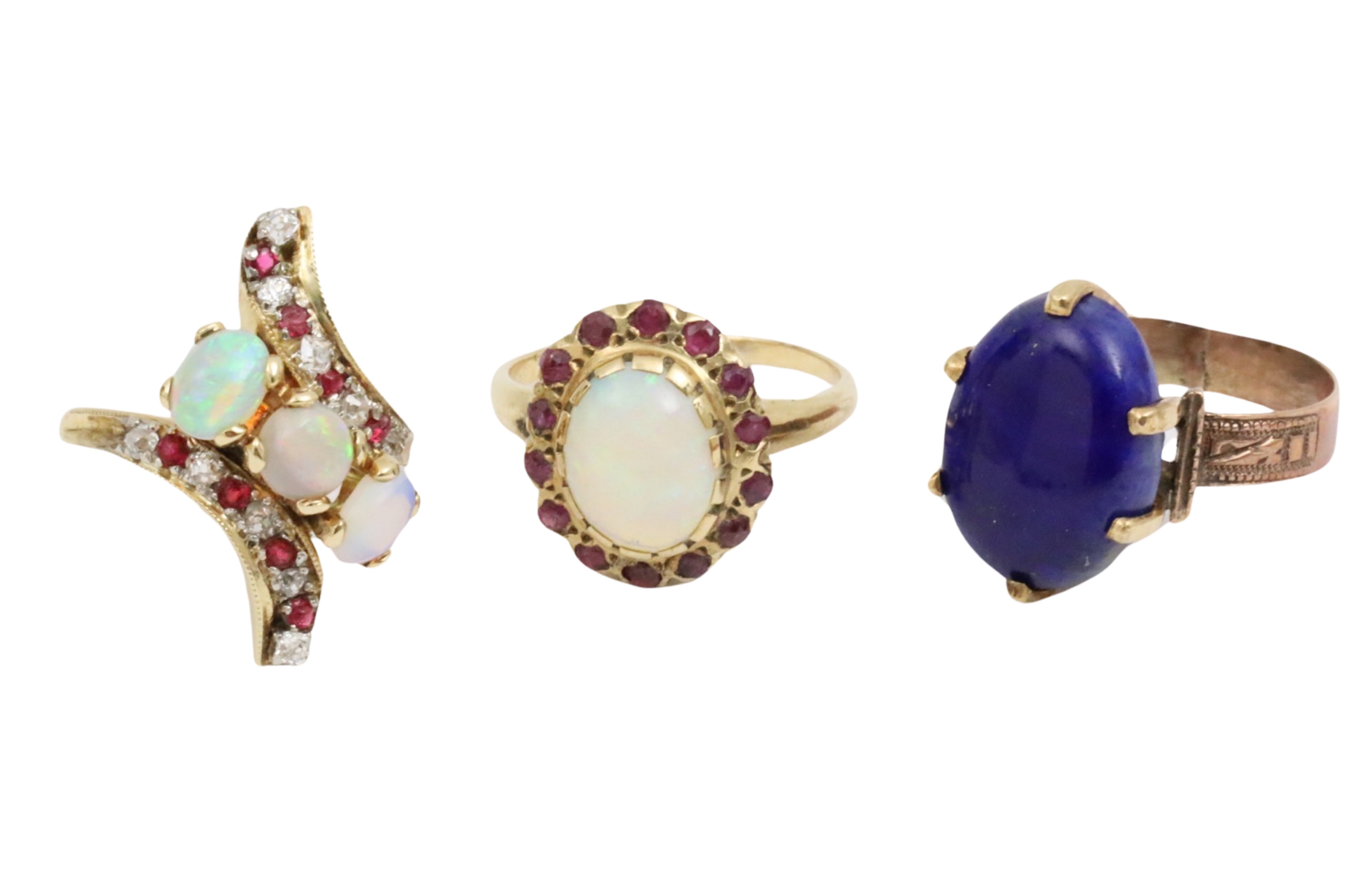 3 PC. LOT OF MISC. GOLD RINGS 3