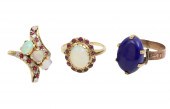 3 PC. LOT OF MISC. GOLD RINGS
