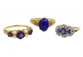 3 PC. LOT OF MISC. 18K & 14K G