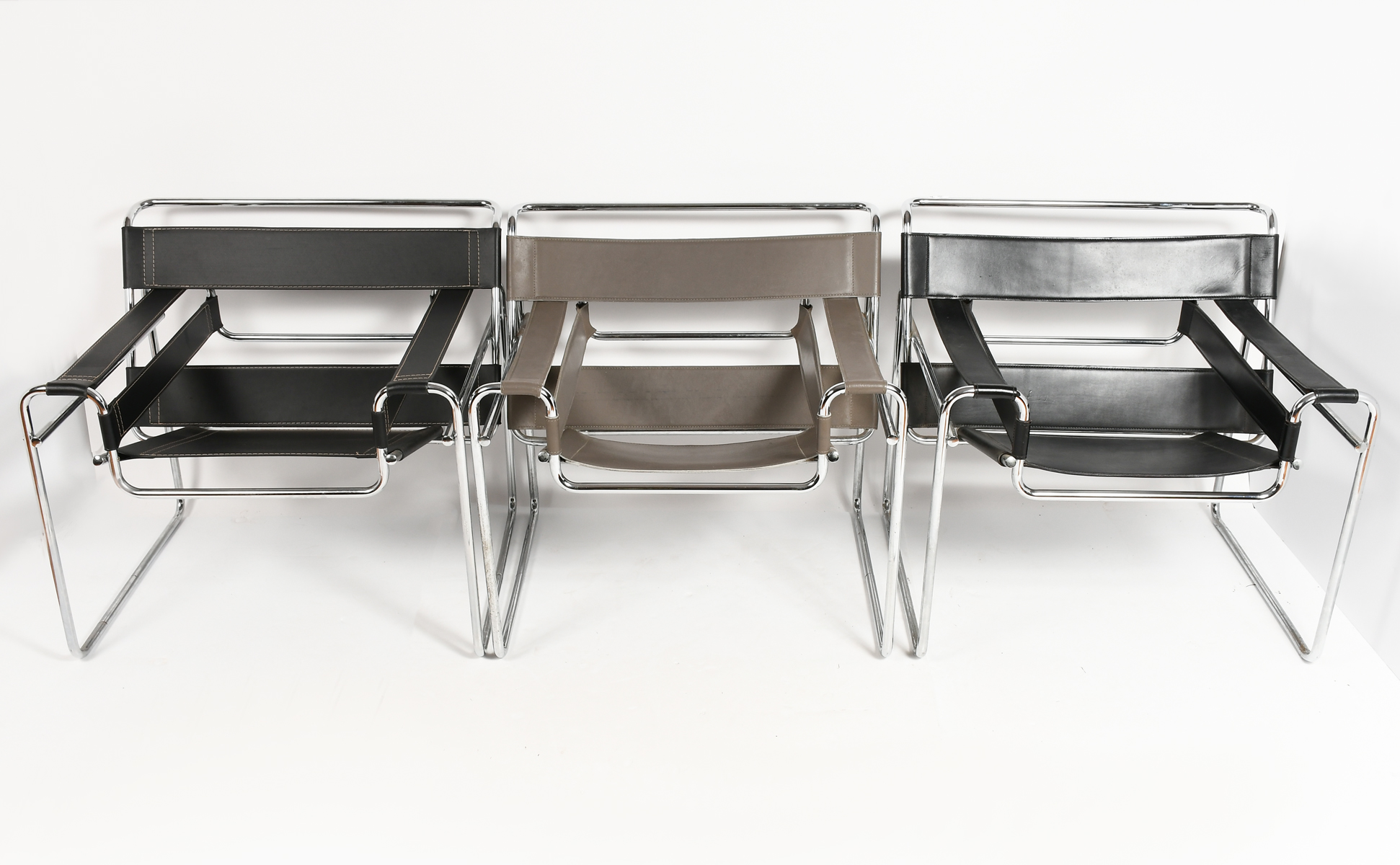 3 PC. MARCEL BREUER STYLE WASSILY