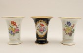 3 PC MEISSEN PORCELAIN MANTLE