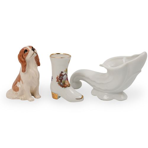 (3 PC) MINIATURE PORCELAIN