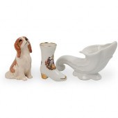 (3 PC) MINIATURE PORCELAIN GRO