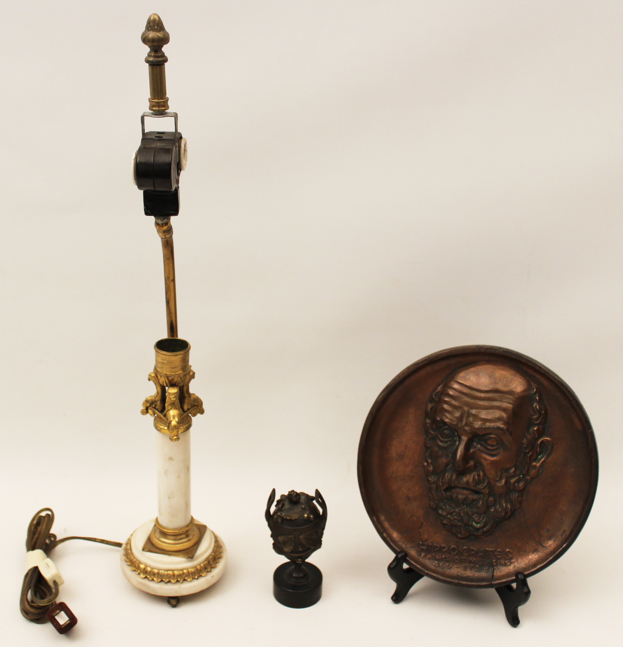 3 PC. MISC. FRENCH BRONZE RELATED