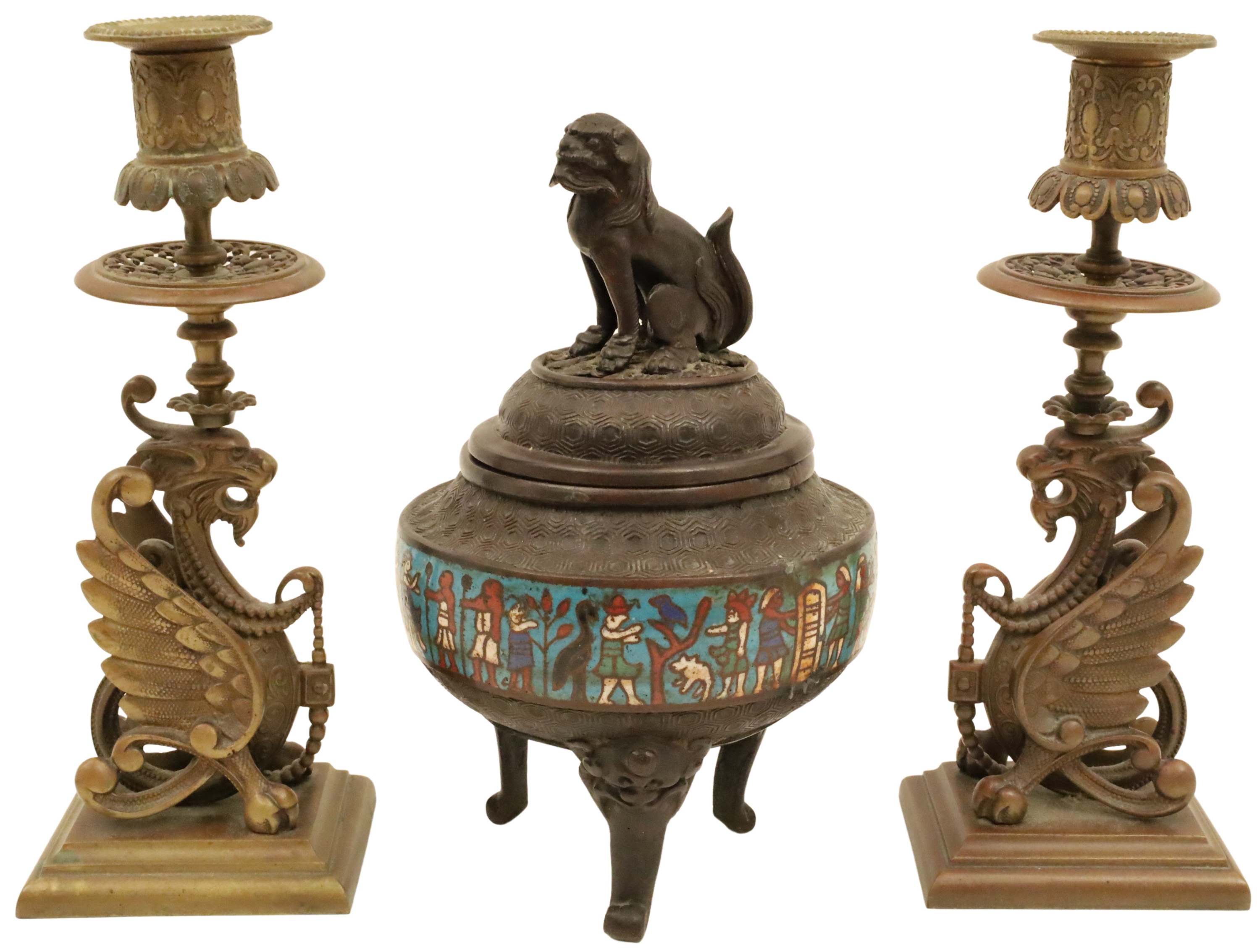 3 PC. MISC. LOT OF DECORATIVE ITEMS
