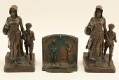 3 PC. MISC. LOT OF PATINATED M