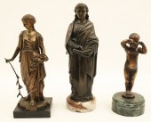 3 PC. MISC. LOT OF FRENCH BRON