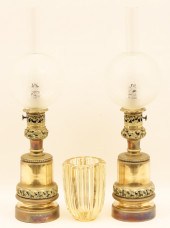 3 PC. MISC. LOT OF FRENCH LAMP
