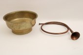 3 PC. MISC. LOT OF BRASS AND C