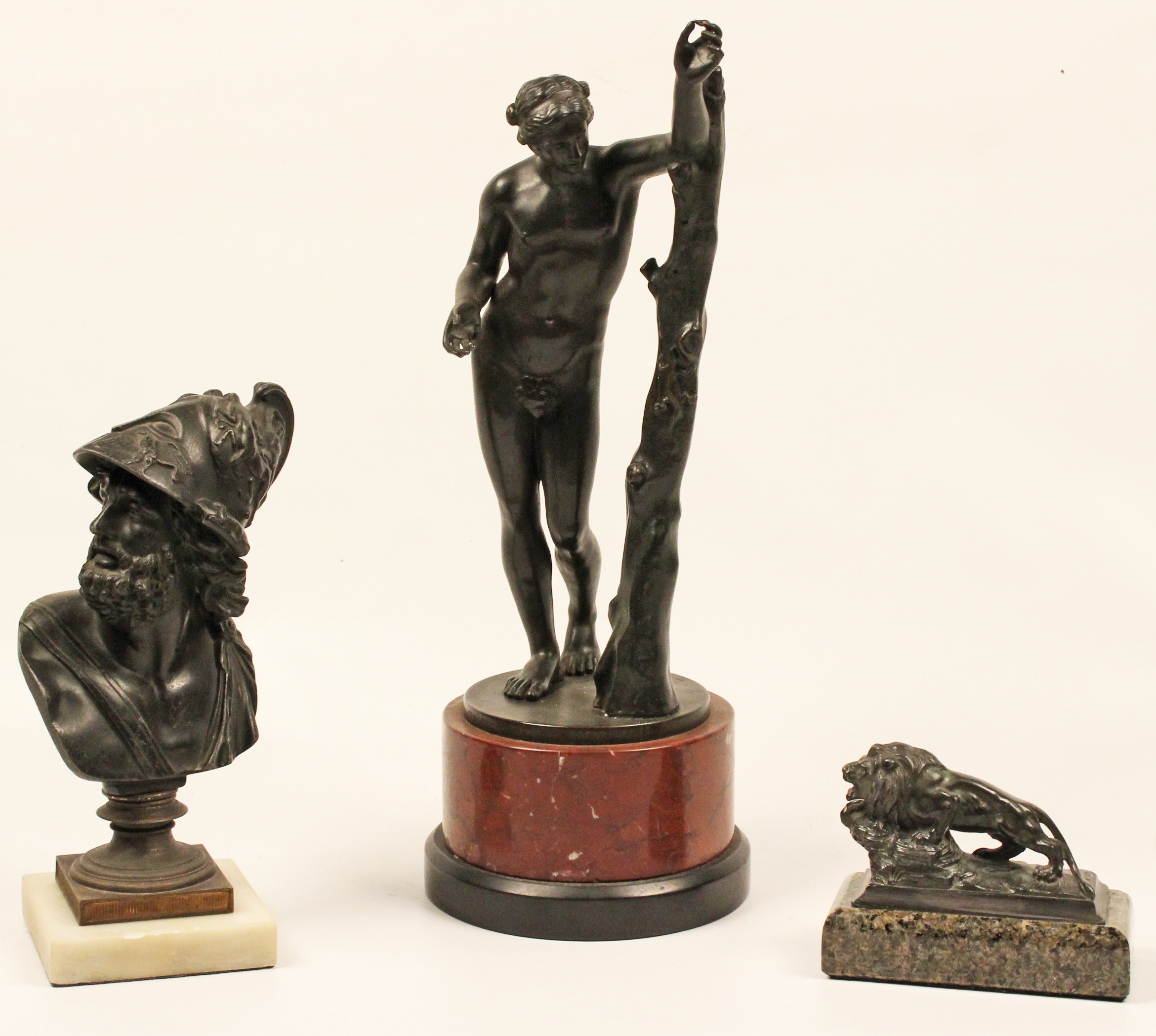 3 PC. MISC. LOT OF FRENCH BRONZES 3
