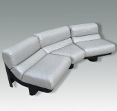 3 PC. MODERN SECTIONAL FAUX LE