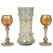 (3 PC) MOSER BOHEMIAN GLASSWAR