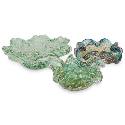 (3 PC) MURANO GLASS