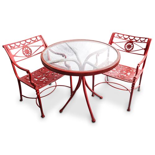 (3 PC) OUTDOOR PATIO BISTRO