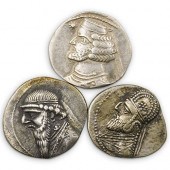 (3 PC) PARTHIAN KINGDOM SILVER